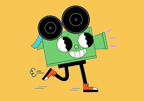 Dessin d'un projecteur coloré